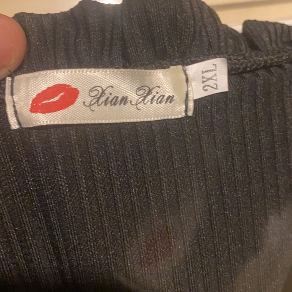 Xian Xian Sexy Soft Silky lace up top 2XL- New Wout tags - Picture 6 of 7